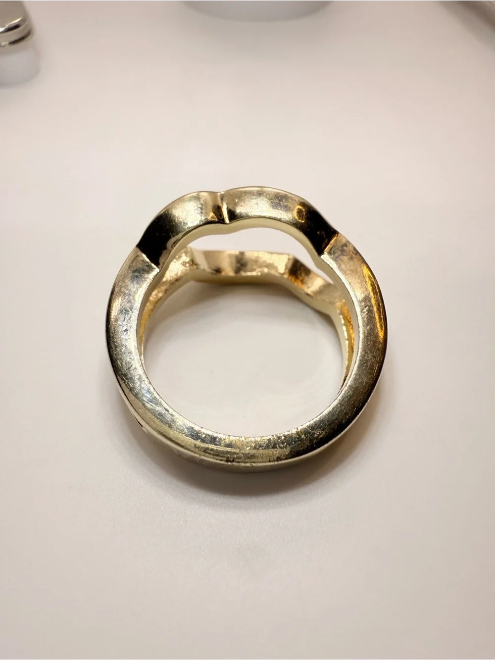 Gold Tone ring Size 5-1/4